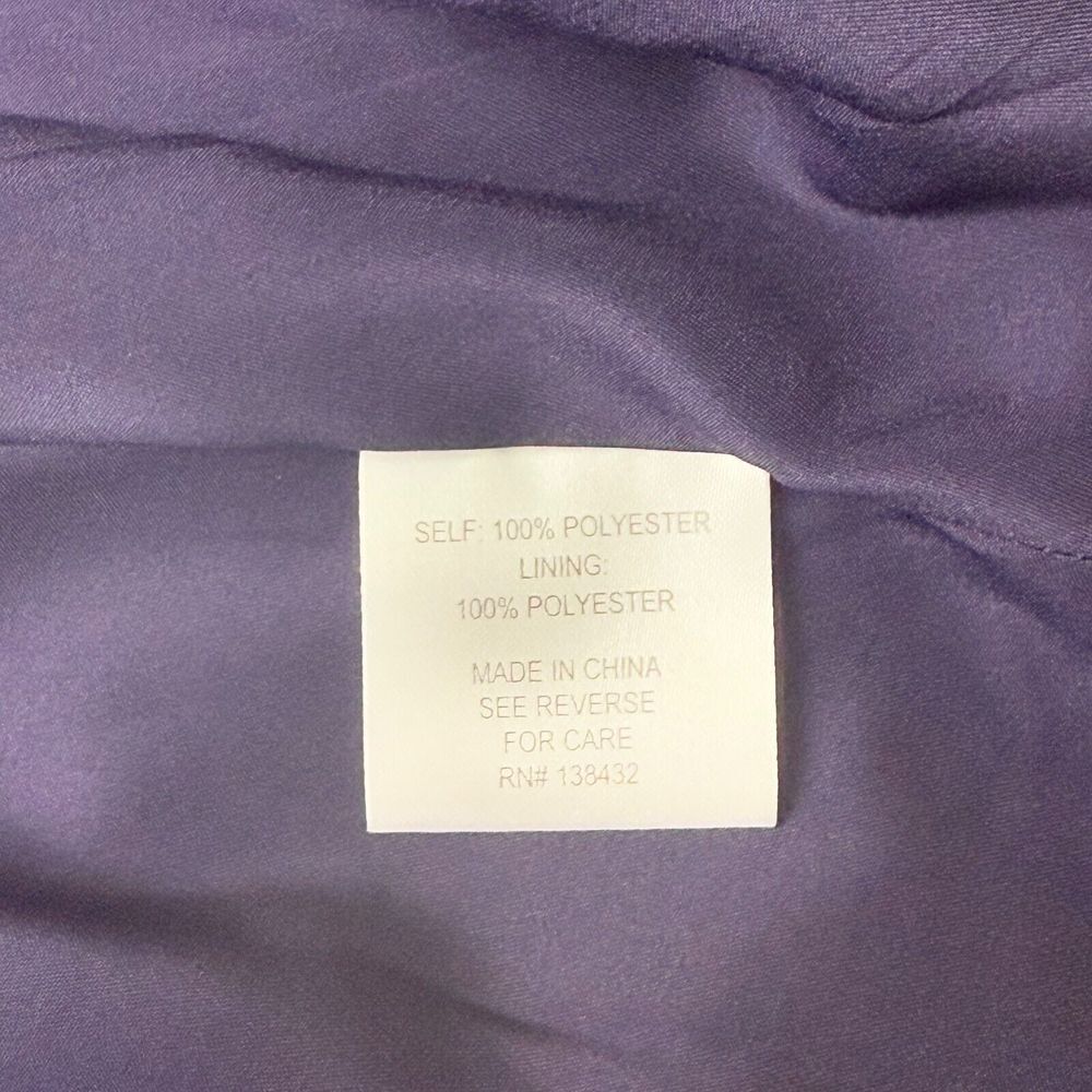 ModCloth Dress Womens 3XL Purple Sleeveless V-Neck Ruffle Trim Lined Plus Party - Picture 10 of 13